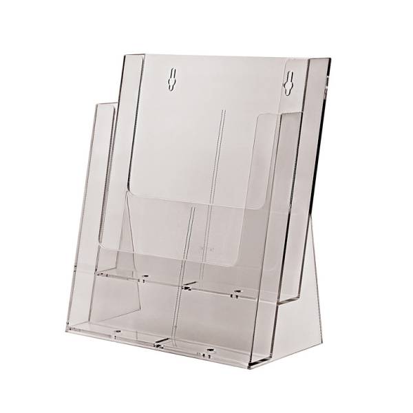 Taymar® Brochure Holder Counter/Wall 2x A4 Portrait