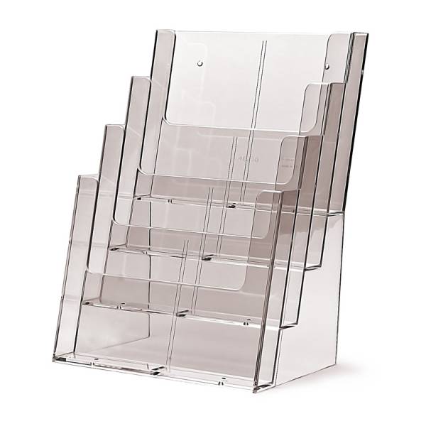 Taymar® Brochure Holder Counter/Wall 4x A4 Portrait