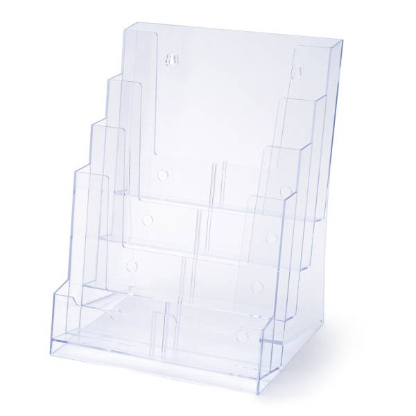 Scritto® Brochure Holder Counter/Wall 4x A4 Portrait