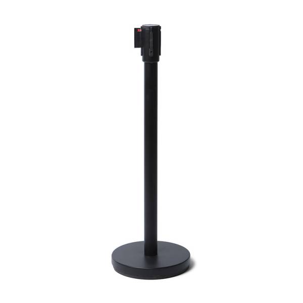 Black Barrier Flexi Belt Post Economy With 2,5 m Black Belt