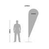 Beach Flag Alu Drop 235 cm Total Height - 9