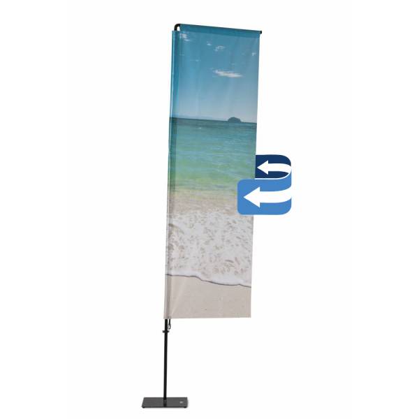 Beach Flag Alu Square Graphic