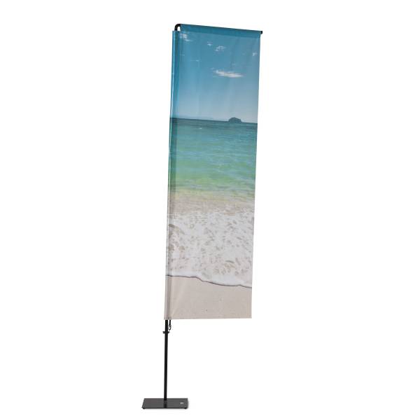 Beach Flag Alu Square 460 cm Total Height
