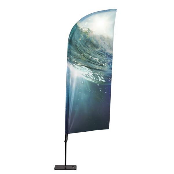 Beach Flag Alu Wind & Paddle 310 cm Total Height Luxurious Bag