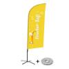 Beach Flag Alu Wind Complete Set Fresh Juice German - ECO - 1