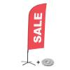 Beach Flag Alu Wind Complete Set Sale Red French - 2