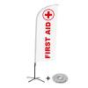 Beach Flag Alu Wind Complete Set First Aid - 2