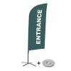 Beach Flag Alu Wind Complete Set Entrance Grey Dutch - ECO - 2