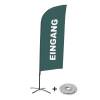 Beach Flag Alu Wind Complete Set Entrance Grey Dutch - ECO - 3