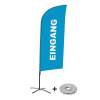 Beach Flag Alu Wind Complete Set Entrance Blue English ECO print material - 6