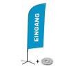 Beach Flag Alu Wind Complete Set Entrance Grey Dutch - ECO - 6