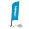 Beach Flag Alu Wind Complete Set Entrance Grey Dutch - ECO - 1