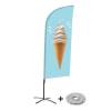 Beach Flag Alu Wind Complete Set Ice Cream - 1