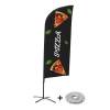 Beach Flag Alu Wind Complete Set Pizza - ECO - 1