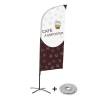 Beach Flag Alu Wind Complete Set Coffee To Go English - ECO - 2