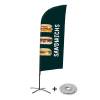 Beach Flag Alu Wind Complete Set Sandwiches Dutch - ECO - 2