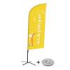 Beach Flag Alu Wind Complete Set Fresh Juice German - ECO - 3