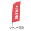 Beach Flag Alu Wind Complete Set Entrance Grey Dutch - ECO - 10