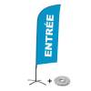 Beach Flag Alu Wind Complete Set Entrance Red French - 11