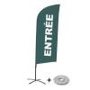 Beach Flag Alu Wind Complete Set Entrance Grey Dutch - ECO - 12