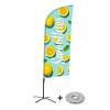 Beach Flag Alu Wind Complete Set Smoothies Watermelon - ECO - 0