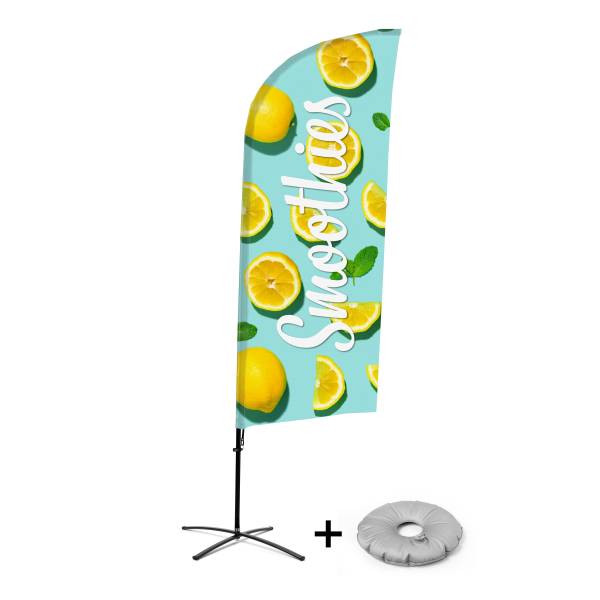 Beach Flag Alu Wind Complete Set Smoothies