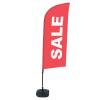 Beach Flag Alu Wind Complete Set Sale Red French - 3