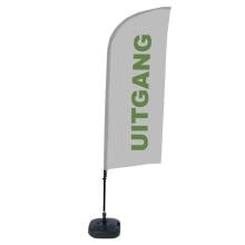 Beach Flag Alu Wind Complete Set Exit Grey Dutch - ECO