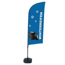 Beach Flag Alu Wind Complete Set Winter Tires German - ECO