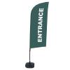 Beach Flag Alu Wind Complete Set Entrance Grey Dutch - ECO - 0