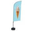 Beach Flag Alu Wind Complete Set Ice Cream - 0