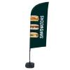 Beach Flag Alu Wind Complete Set Sandwiches Dutch - ECO - 1