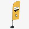 Beach Flag Alu Wind Complete Set Click & Collect Blue English - ECO - 0