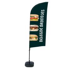 Beach Flag Alu Wind Complete Set Sandwiches Dutch - ECO