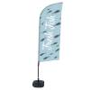 Beach Flag Alu Wind Complete Set Fresh Fish German - ECO - 7