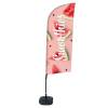 Beach Flag Alu Wind Complete Set Smoothies Watermelon - ECO - 2