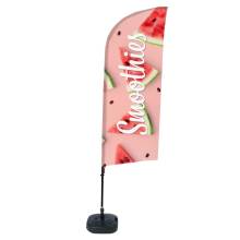 Beach Flag Alu Wind Complete Set Smoothies Watermelon - ECO