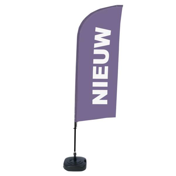 Beach Flag Alu Wind Complete Set New Purple Dutch Water Tank