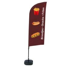 Beach Flag Alu Wind Complete Set Snacks Dutch - ECO