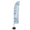 Beach Flag Budget Wind Complete Set Fresh Fish Spanish - ECO - 1