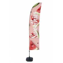 Beach Flag Budget Wind Complete Set Smoothies Watermelon Spanish ECO print material