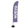 Beach Flag Budget Wind Complete Set New Blue Spanish - ECO - 7
