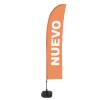 Beach Flag Budget Wind Complete Set New Blue Spanish - ECO - 11