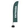 Beach Flag Budget Wind Complete Set Entrance Blue French - ECO - 1