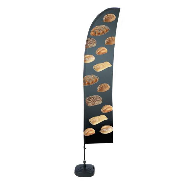 Beach Flag Budget Wind Complete Set Large Bread