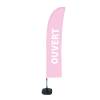 Beach Flag Budget Wind Complete Set Open Blue French - ECO - 13