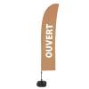 Beach Flag Budget Wind Complete Set Open Blue French - ECO - 16
