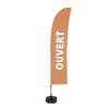 Beach Flag Budget Wind Complete Set Open Blue French - ECO - 17