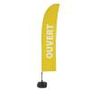 Beach Flag Budget Wind Complete Set Open Blue French - ECO - 18