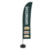 Beach Flag Budget Wind Complete Set Large Sandwiches - 3
